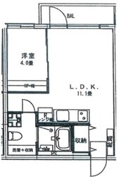 クリフビレッジE棟の物件間取画像